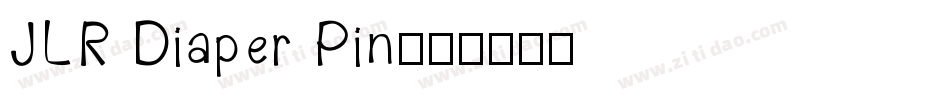 JLR Diaper Pin字体转换